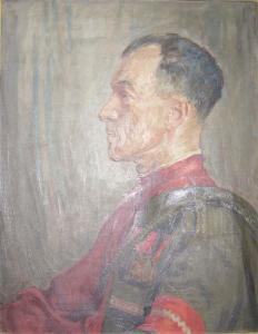 Portret Karola Bunscha w stroju TG Sokół 1947