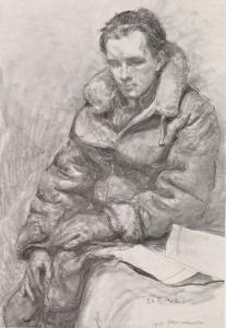Portret Lotnika 1942 rysunek